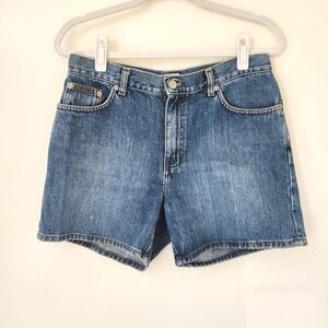 Vintage Calvin Klein High Rise 5" Inseam Jean Shorts Size 8